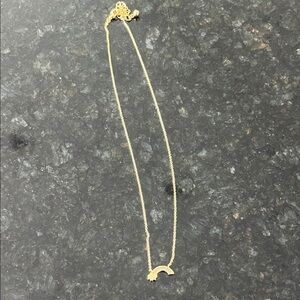 Uncommon James Gold Pavé Rainbow Necklace